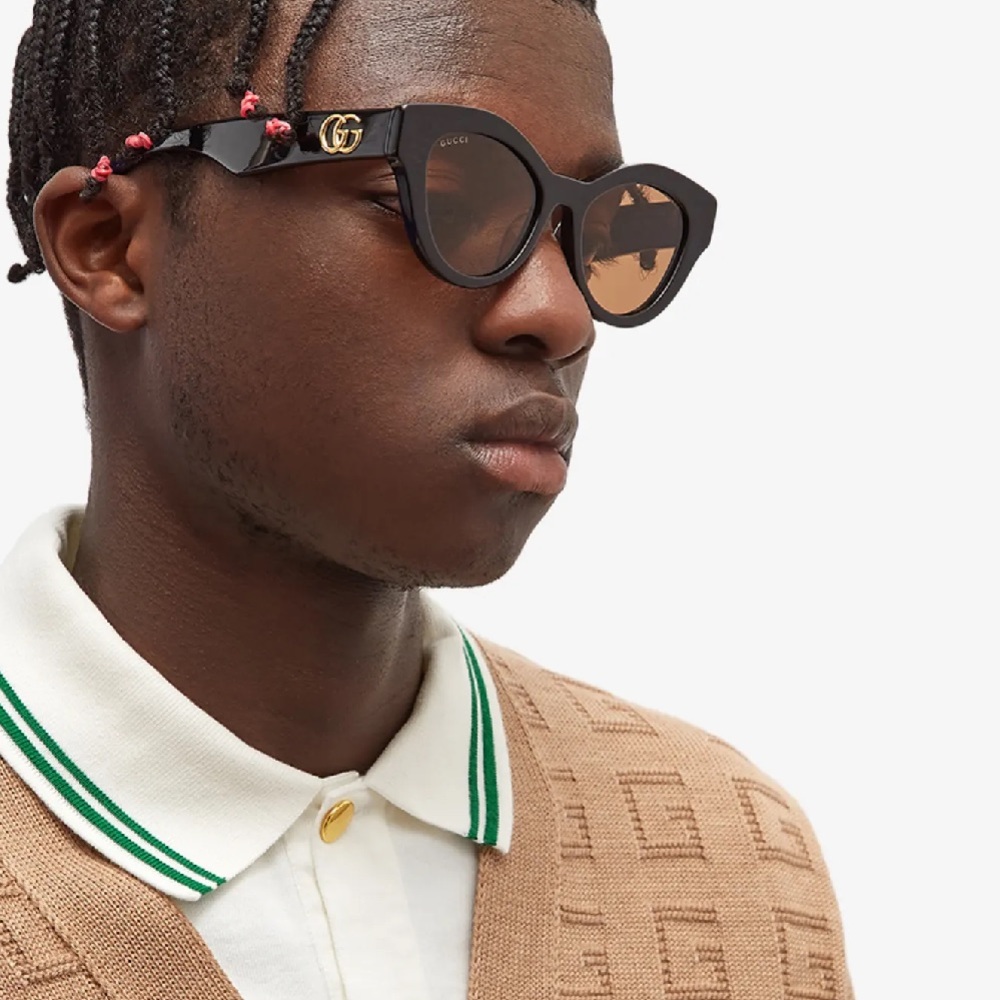 Gucci Black and Brown Sunglasses - Picture 2 of 5